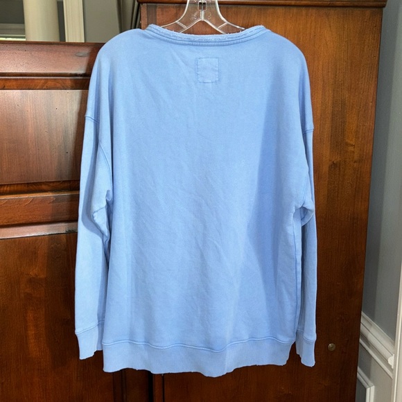 NWT Aerie Lace Up Oversized Distressed Sweatshirt - Picture 7 of 13